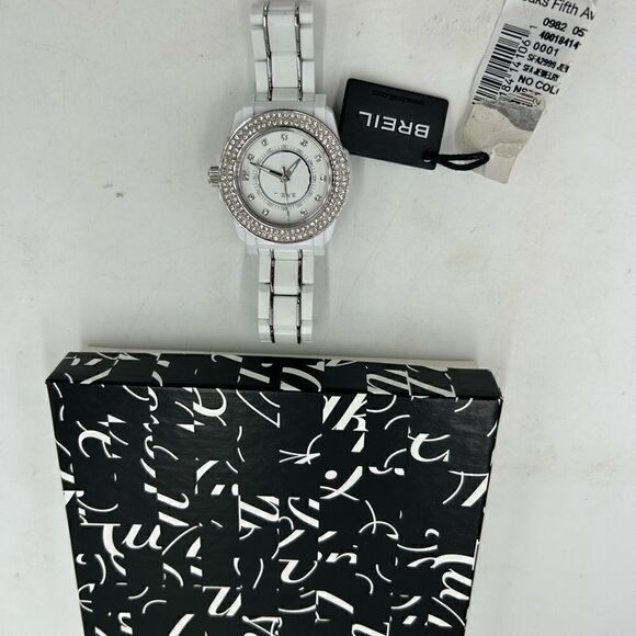 Women’s Breil ceramic watch with  Crystal, Bezzel, and face NWT - Picture 2 of 9